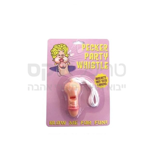 משרוקית משובחת בצורת פין. כולל שרוך תלייה לצוואר, למדריכת הערב..